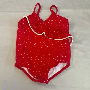 Jessica Simpson Red Polka Dot Swimsuit